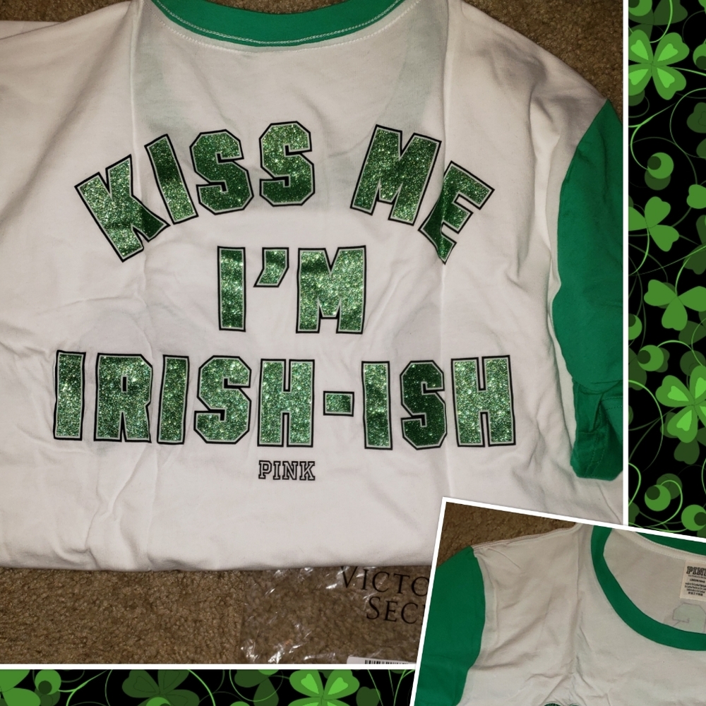 Pink st.pattys day shirt